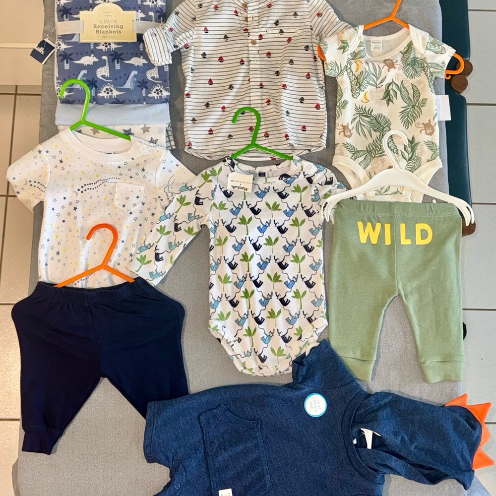 Kids' Patterned Bodysuit Set